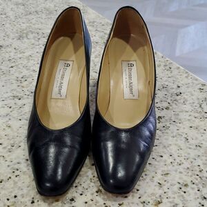Etienne Aigner Leather, Black Pumps, Size 8